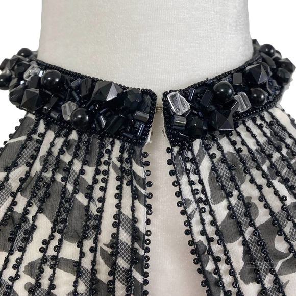 Escada Animal Print Sequin Beaded Dress Sz 32 EUC - Picture 5 of 12